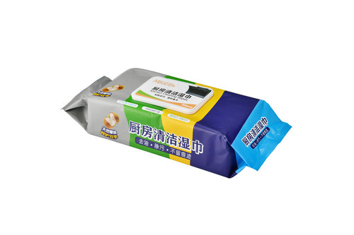 Wholesale factory of coconut oil kitchen wet wipes, 80-ply large pack kitchen wet wipes for home use, thick kitchen cleaning wipes