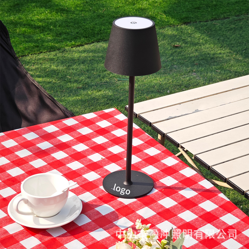 Lámparas de escritorio led de explosión transfronteriza simple retro café atmósfera lámpara de mesa lámpara de mesa touch USB recargable lámpara de escritorio