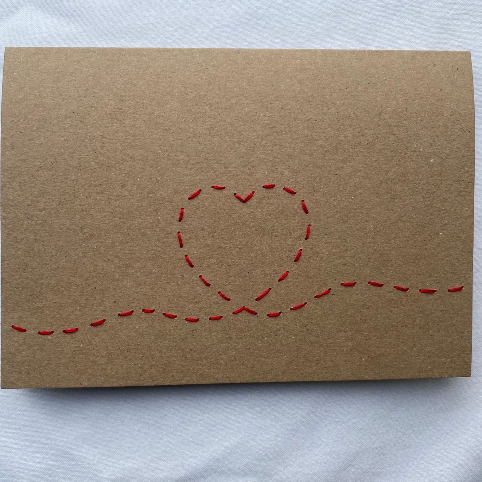 【자수 인사말 카드】사랑