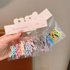 新しい子供用カラフルなドーパミンリボン小さなヘアピン少女ヘアピン超多用途かわいいクリップヘアアクセサリー