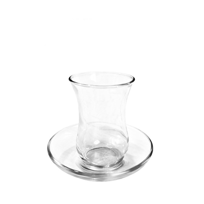 Taza de té negro doméstica, taza de café de vidrio sin plomo, taza de bebida caliente doméstica, taza de té de la tarde, plato de vidrio simple