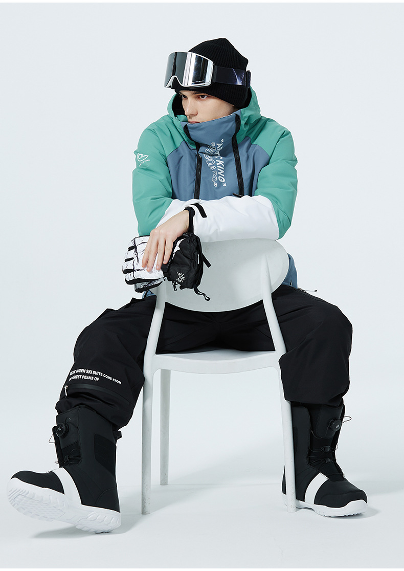 Traje de ropa para niños para hombres y mujeres, ropa y pantalones de snowboard y esquí de doble tabla para exteriores de invierno, a prueba de viento, repelente al agua y cálido._voghion.com