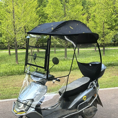 Elektromobil üçün ön şüşə çətiri (günlük): rain and sun protection - sliding-window-half-cover-model-golden-wheat-ears-suitable-for-vehicles-with-rearview-mirrors