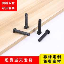 发黑平头带孔销轴钢碳镀锌异形定位销厂家直销插销子销钉定位销