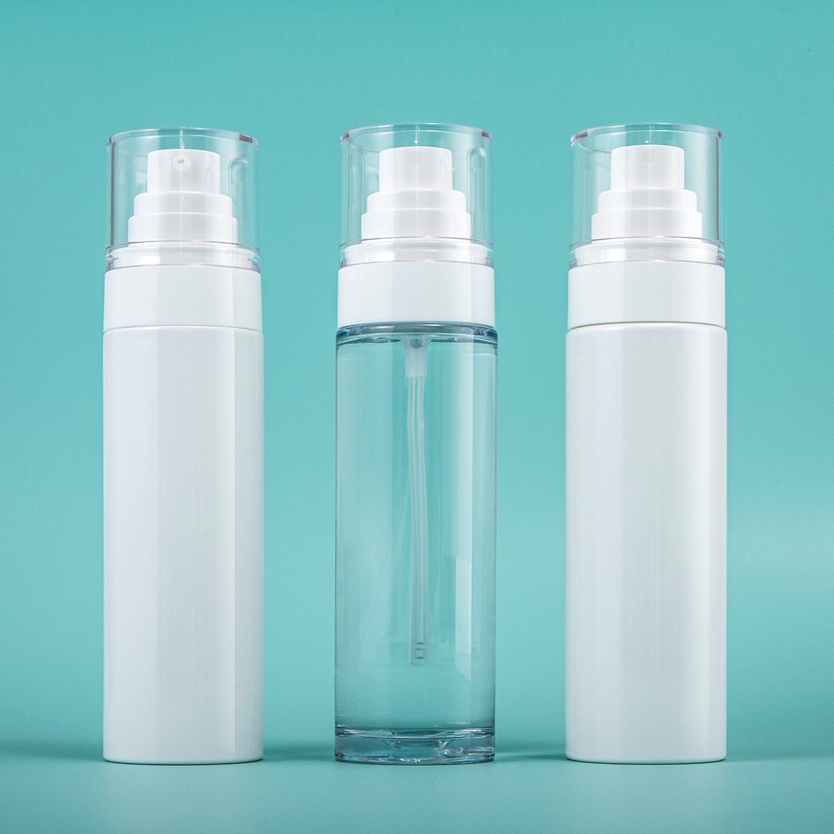 塑料厚壁80ml100ml120ml香水喷瓶高透定妆喷雾瓶防晒按压喷雾瓶