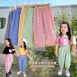 2026夏季新款儿童外贸夏季新款防蚊裤时尚洋气百搭清凉沙滩裤子潮