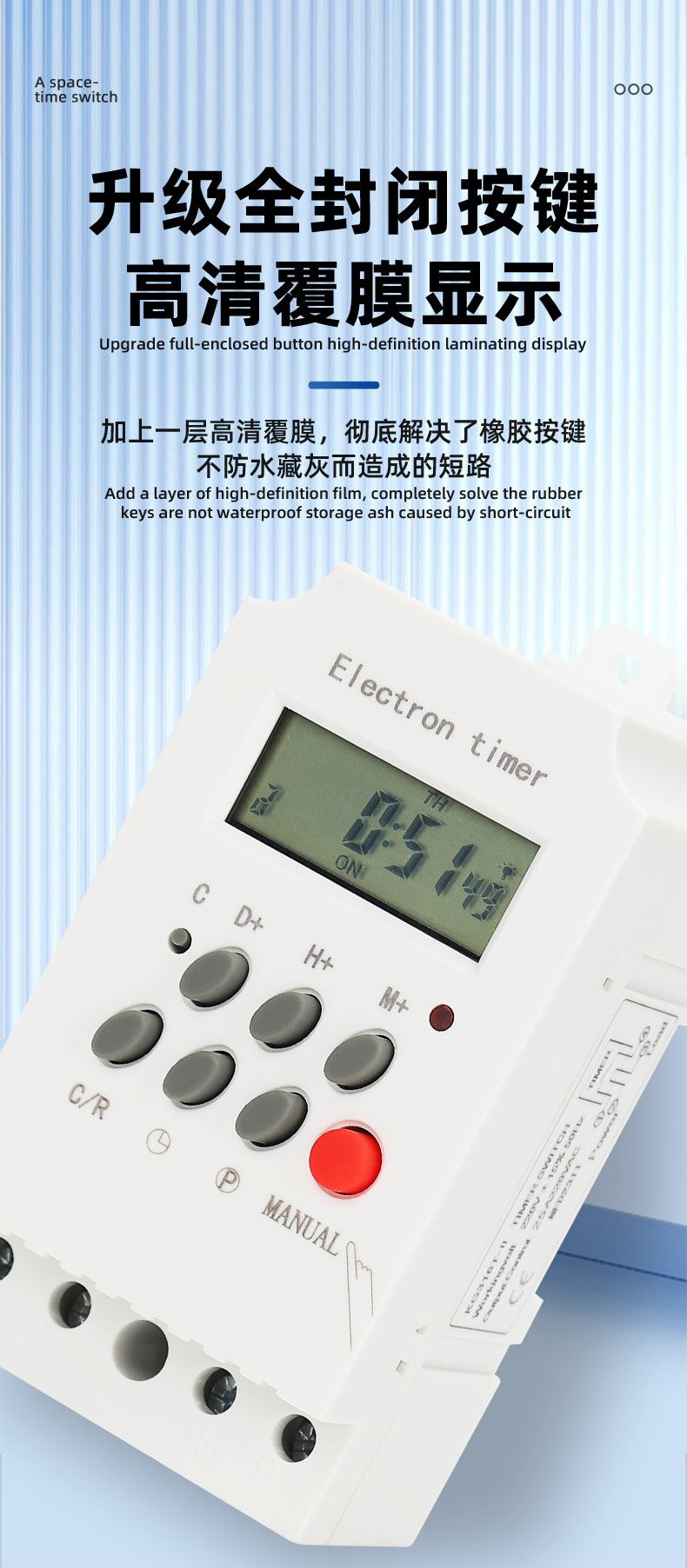 Üretici KG316T-II Mikrobilgisayar Zaman Kontrol Anahtarı Zaman Kontrolü Zamanlayıcı 220v Akıllı Ev