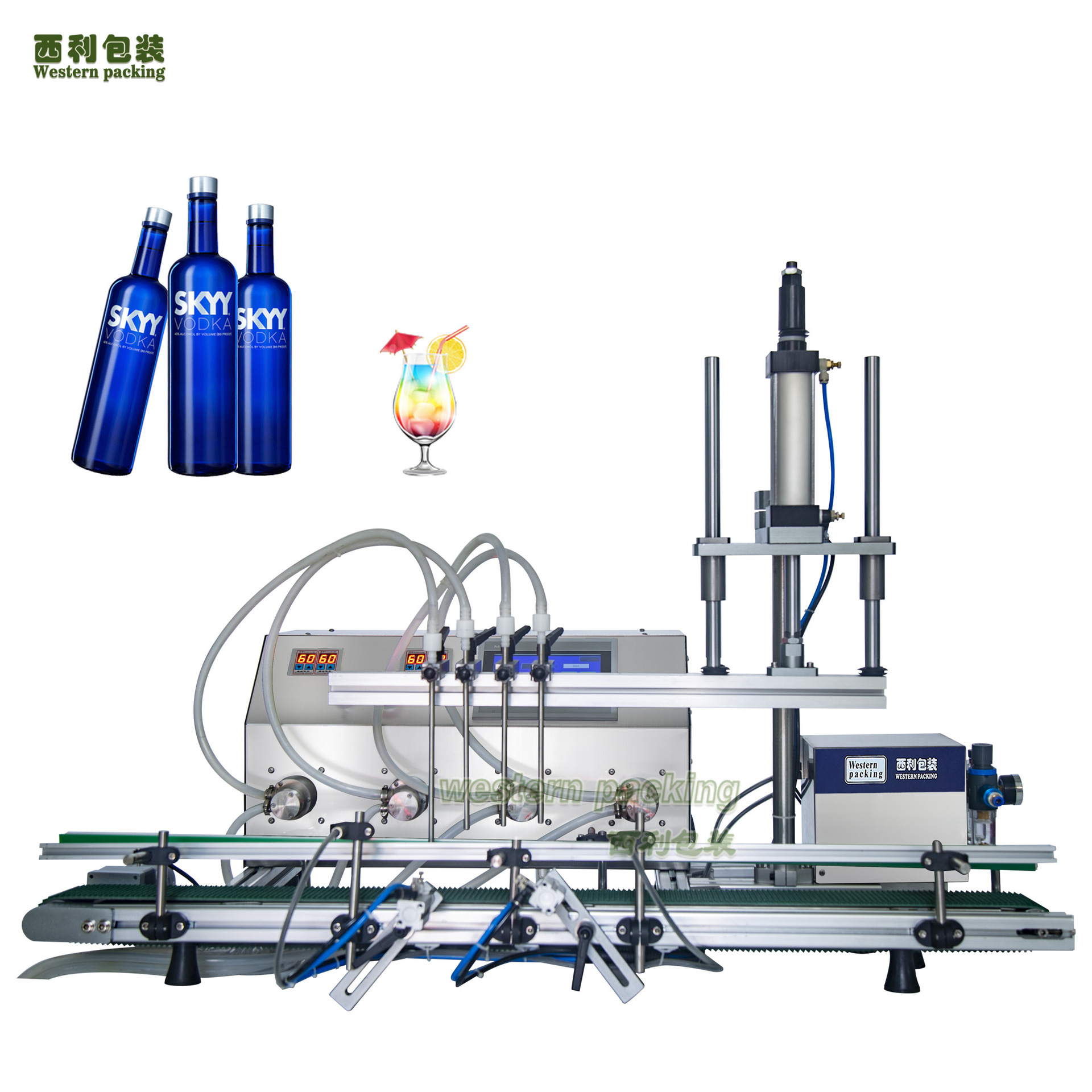 液体灌装机小型红酒饮料液体自动灌装机半自动定量灌装机液体