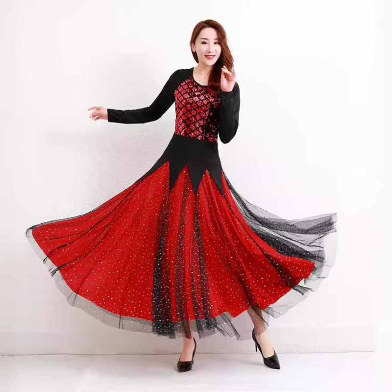 Modern Dance Dress New Waltz Dance Performance Costumes Ballroom Dance Competition Costumes New