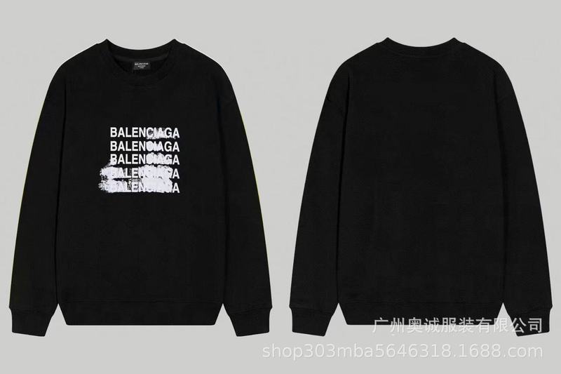 国境を越えた貿易 B's 24ss 秋 BB's ロゴプリント スウェットシャツ 380g コーマ綿二重糸 メンズ レディース スウェットシャツ|undefined