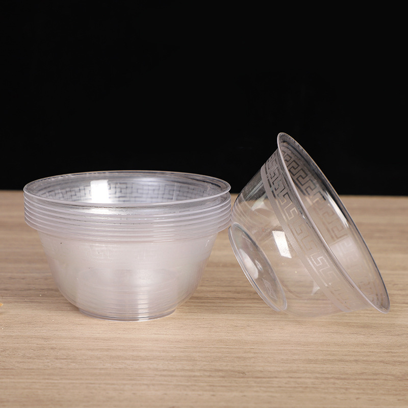 使い捨ての碗の調味料の碗の使い捨ての透明な厚い軽食の碗のスープの碗のピクニックのホテルの家庭用の使い捨ての碗|undefined