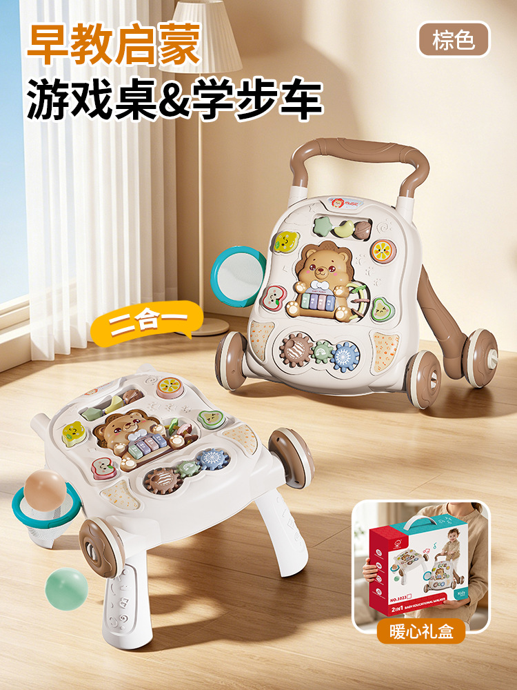 Andador Multifuncional para Niños de Plástico Dos en uno para Bebés