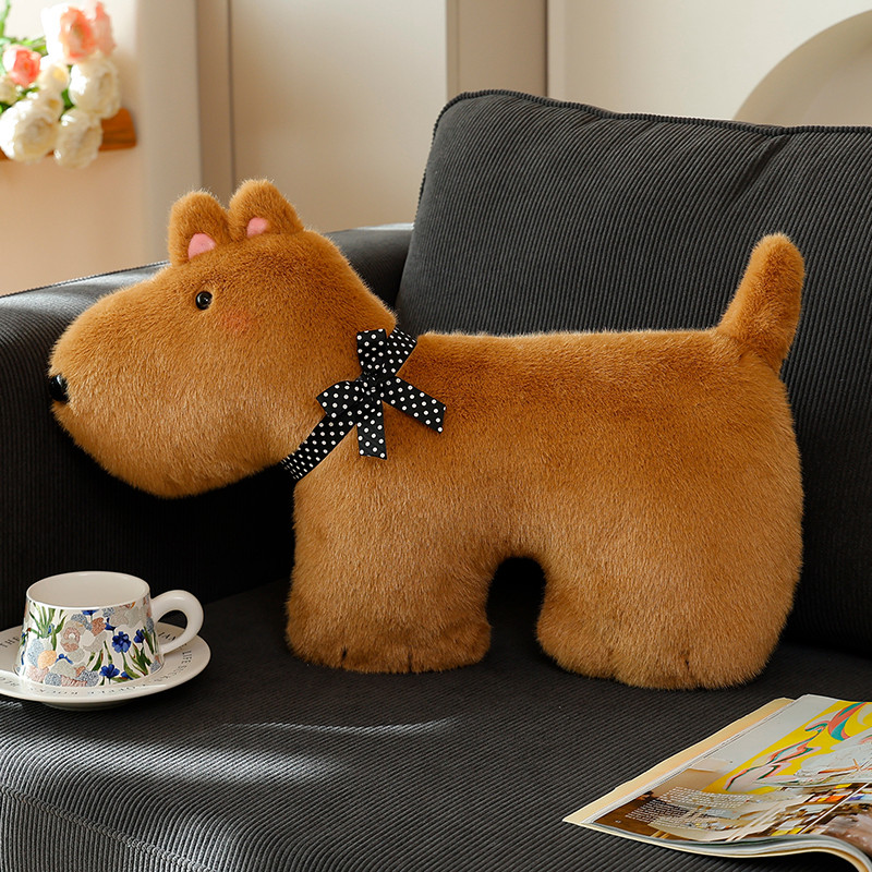 Cojín Decorativo de Peluche de Perro de Franela y Poliéster, Decorativo, para Hogar image 7