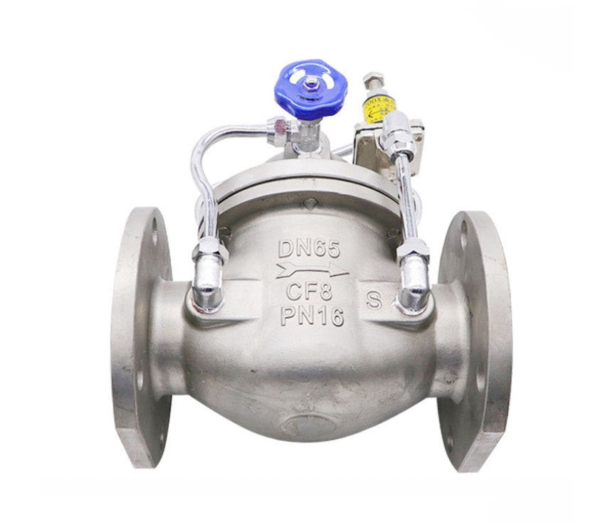 200X-16P不锈钢可调式减压阀304法兰先导式 自来水稳压控制阀DN50