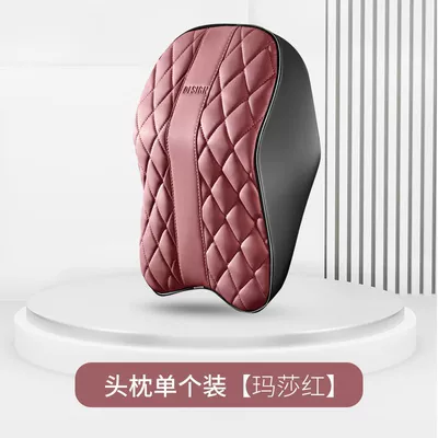 Waist Support Supplies, Car Memory Foam – Headrest - checkered-diamond-headrest-martha-red