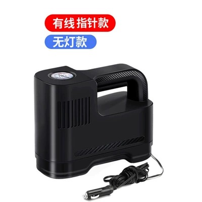 Vehicle-mounted air pump portable air pump high-power digital display tire inflator intelligent wireless electric air pump (Hava nasosu) - wired-pointer-without-lights