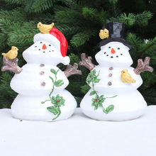 跨境圣诞节树枝雪人桌面摆件拍照微景观送人小礼物创意家居装饰品