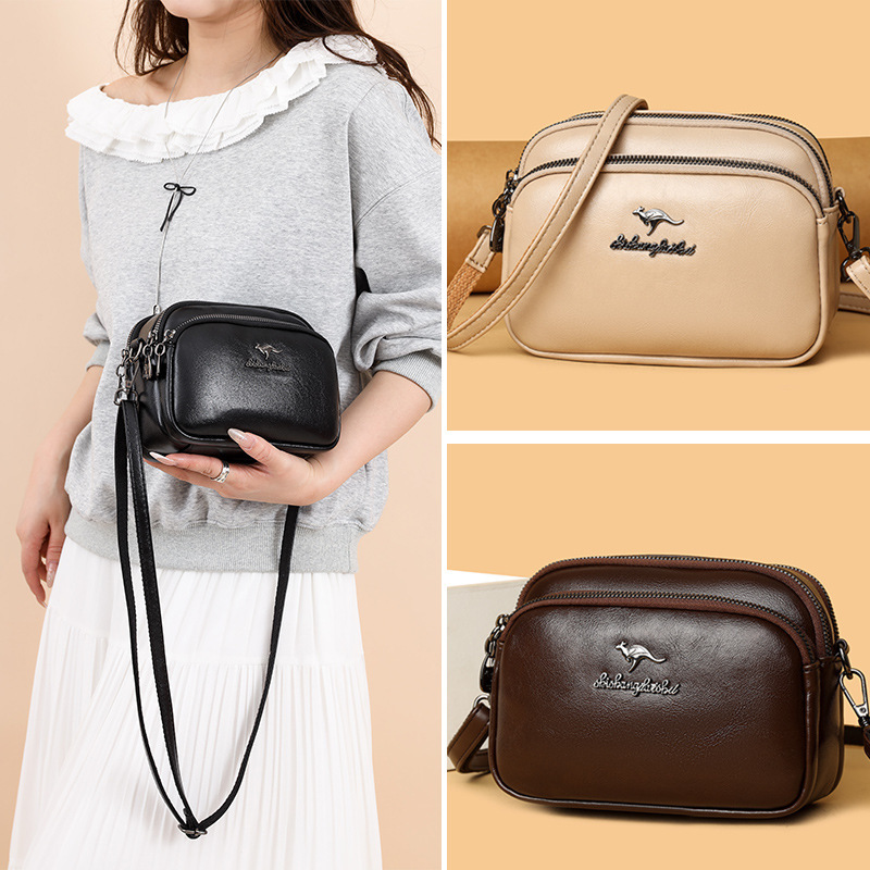 Women's Bag, Exquisite Small Camera Bag, Fashionable New Coin Purse, Versatile Middle-Aged Mother's Crossbody Bag, Women's Commuter Bag