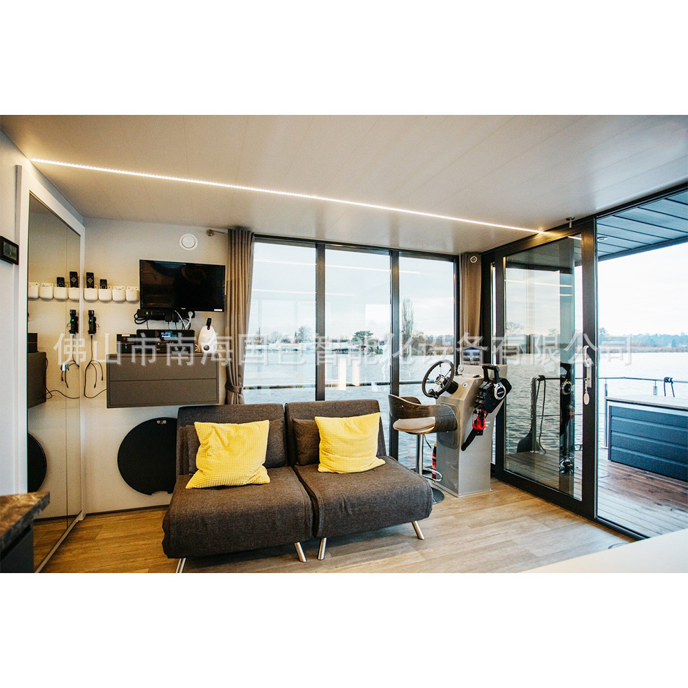 Exportación de comercio exterior Casa flotante Casa de familia Cápsula espacial Casa integrada Contenedor Casa de juntas móvil Villa de agua móvil