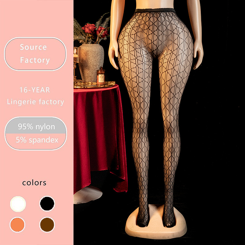 yue die european and american sexy stockings cross-border mesh stockings sexy flirting sexy underwear women‘s pure desire uniform temptation wk111