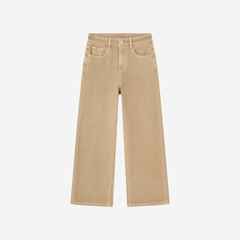 Autumn solid color straight-leg floor-length jeans with back pockets for women, high-waisted denim pants, new autumn jeans Autumn solid color straight-leg floor-length jeans with back pockets for women, high-waisted denim pants, new autumn jeans