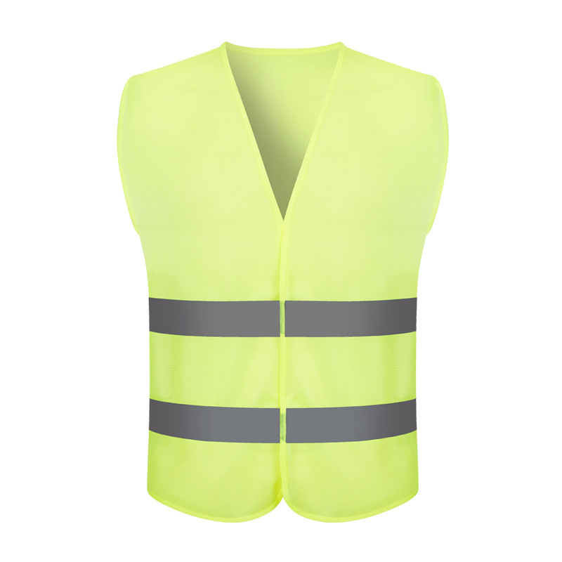 Seguridad en la construcción del sitio, saneamiento ambiental, transporte, transpirable, reflectante amarillo fluorescente, chaleco, chaleco, ropa de trabajo, personalización de soporte
