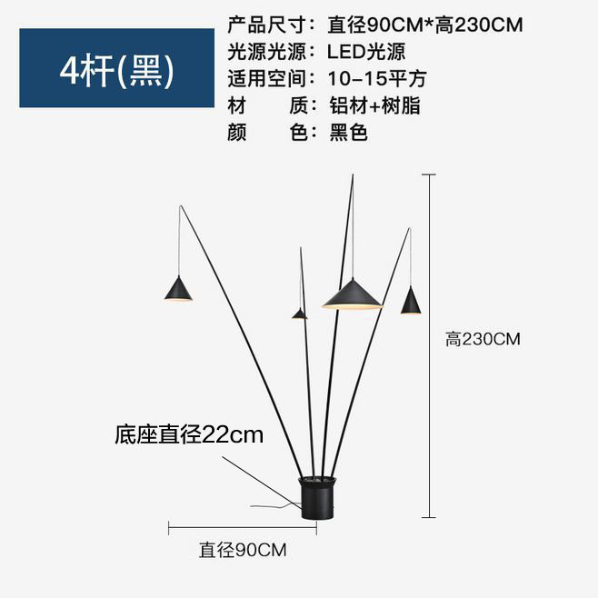 一件代发设计师渔夫不倒翁钓鱼灯具个性北欧样板间艺术装饰落地灯|undefined