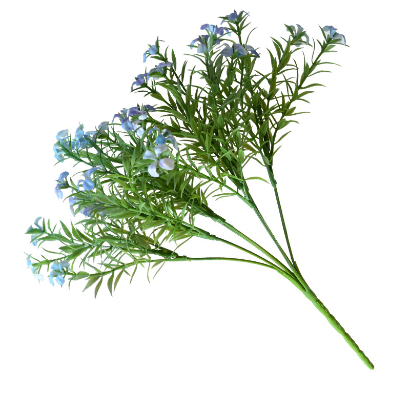 Spray artificial color 4-pétalo flor pequeña flor hogar Decoración de la boda flor artificial Flor de seda Flor de plástico fábrica de flores al por mayor