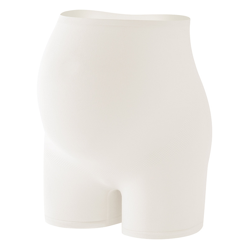 Pantalones de seguridad para mujeres embarazadas transpirables de estilo fino de verano, bragas de cintura alta, dos en uno, leggings internos antibacterianos de algodón puro