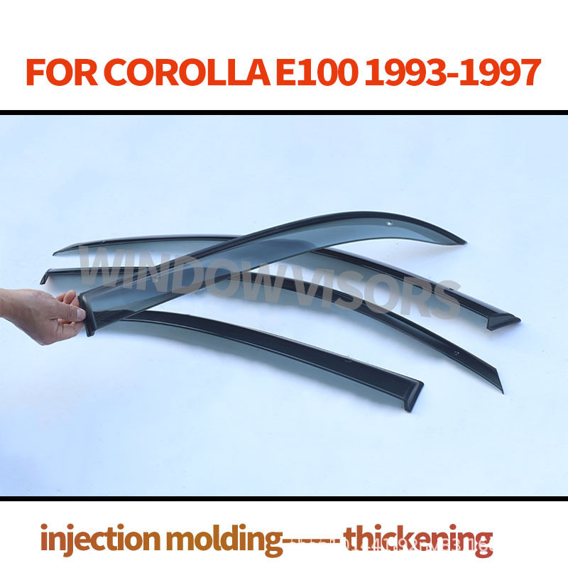 Applicable for Foreign Trade and Cross-Border Use: 1993-1995 Toyota Corolla Ae100 Injection-Molded Window Rain Visors