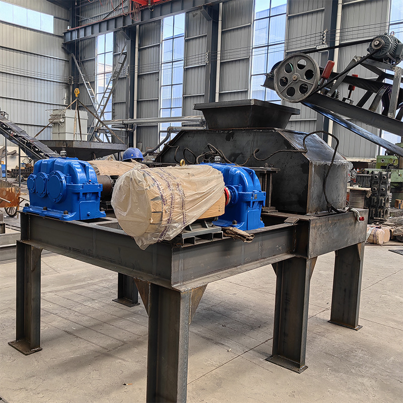 液压花岗岩瓜米石鹅卵石对辊制砂机玄武岩建筑垃圾石料对辊破碎机