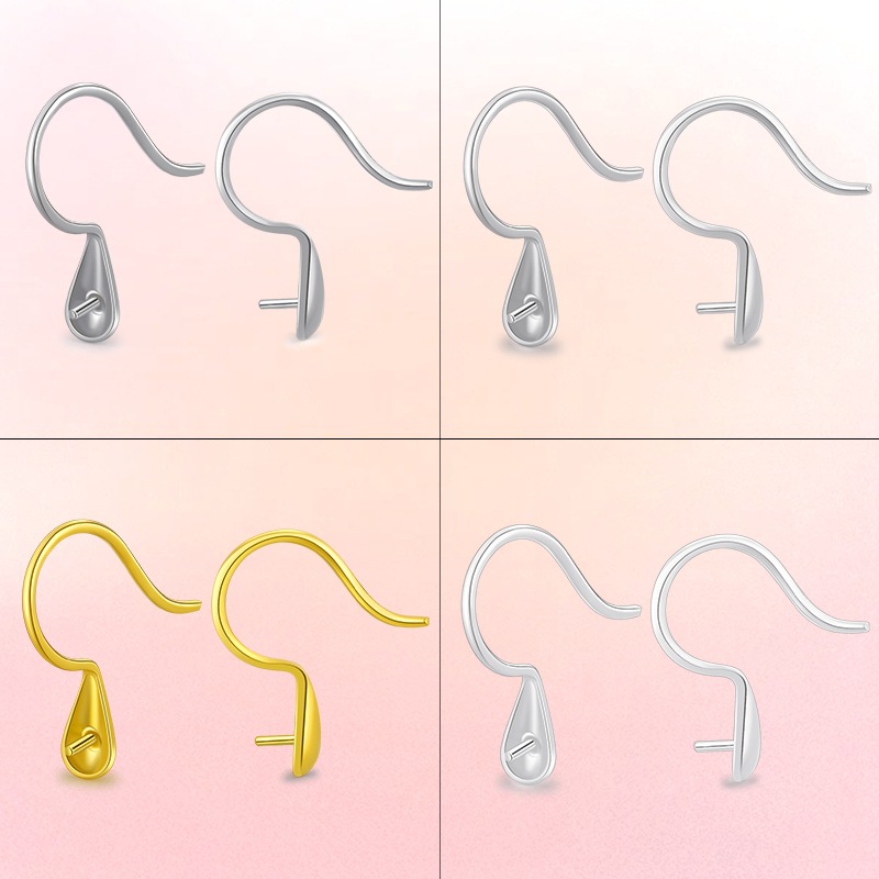 (2개) S 귀고리 빈 지원 하이힐 진주 귀걸이 반제품 귀고리 DIY 액세서리 스푼 귀 액세서리