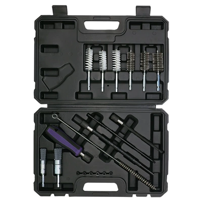 Cross-Border 19-Piece Set of Fuel Injector Base Cleaning Tools, Full Car Series Set, Engine Cleaning and Auto Repair Tools (Mühərrik alətləri) - 19-piece-injector-base-cleaning-tool-suit