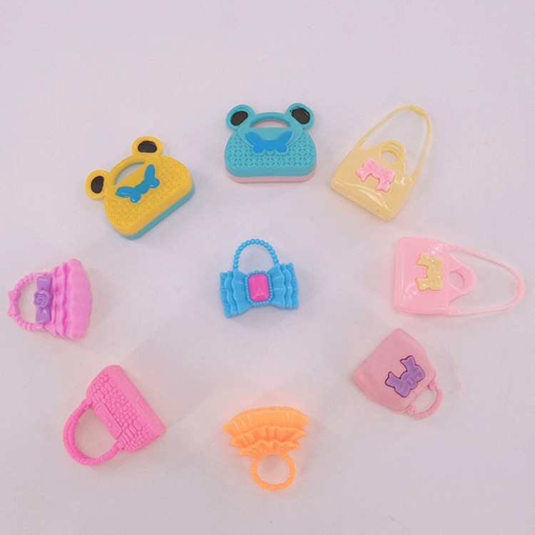 Barbie Doll New Bag Toy Accessories Doll Pink Bow Handbag Play Home Toy Accessories