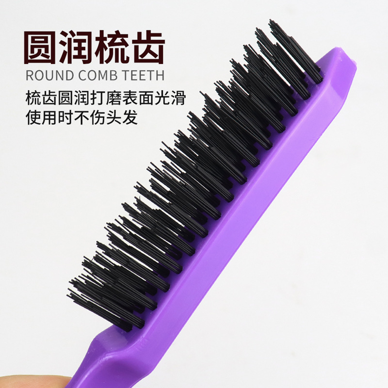 Peine de tres filas peine del pelo peine de la cola puntiaguda peine esponjoso curling peine maquillaje de noche maquillaje peine de plástico bolsa de Peine