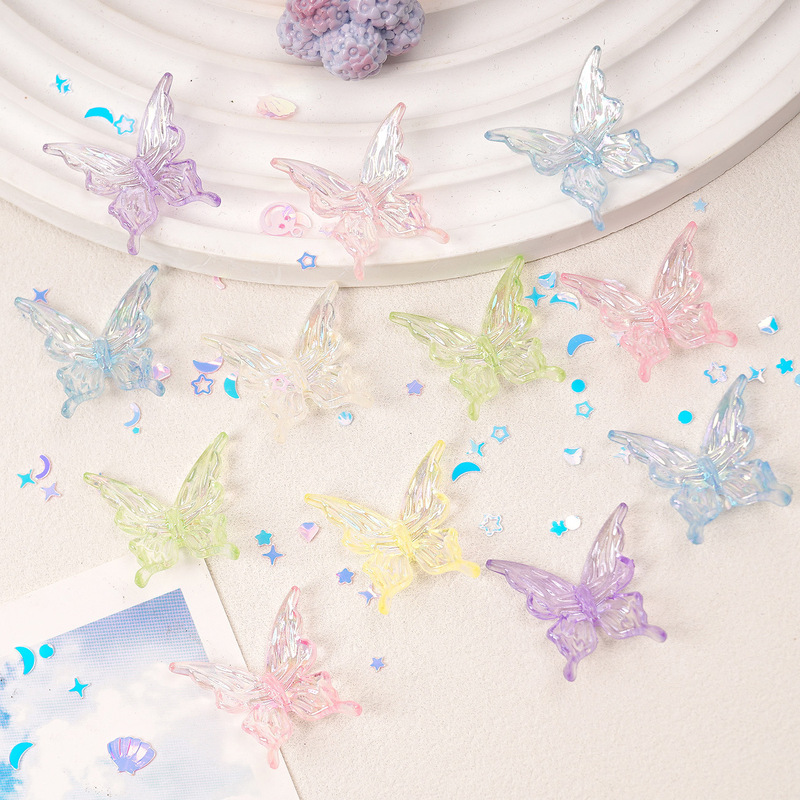 New Model of Realistic Colorful Abs Long-Tailed Butterfly, Handmade DIY Cream Glue Phone Case Hairpin Accessories Decoration Piece New Model of Realistic Colorful Abs Long-Tailed Butterfly, Handmade DIY Cream Glue Phone Case Hairpin Accessories Decoration Piece
