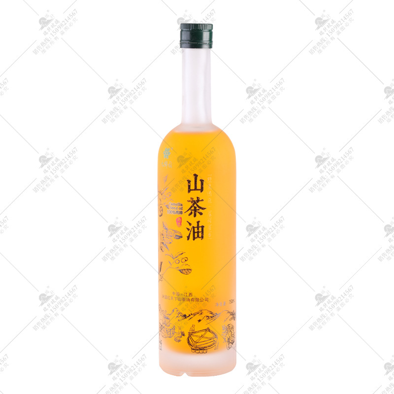 批发透明圆形玻璃油瓶 核桃油亚麻籽油瓶 密封玻璃香油瓶精油