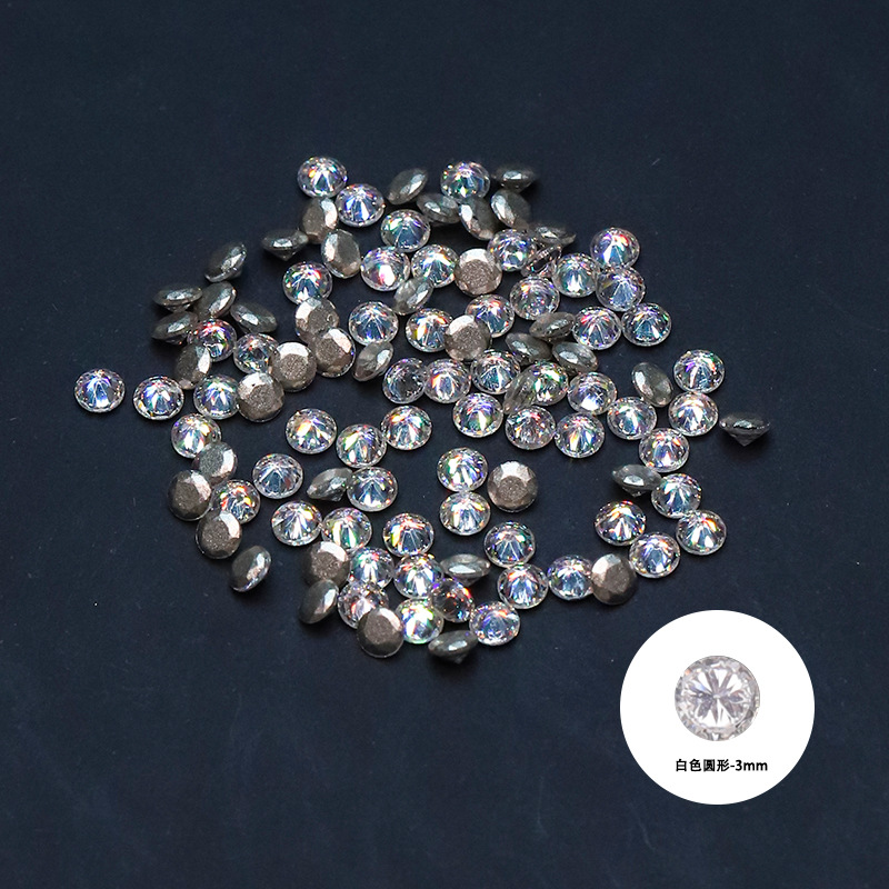 지르콘 화이트 라운드 3mm【ZX069-14】