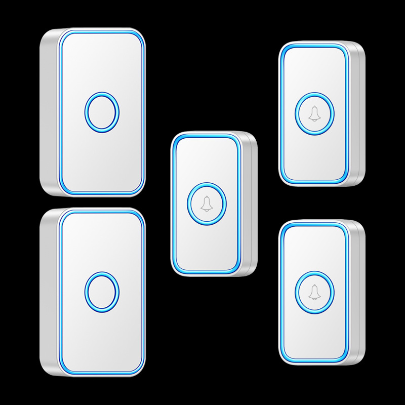 无线防水电门铃三拖二家用门铃远距离电子智能遥控门铃防水呼叫器