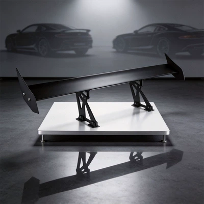 Cross-Border Car Modification Aluminum Alloy Rear Spoiler with Holes for Two or Three-Box Vehicles, Large Rear Spoiler, Fixed Wind Wing, Modified Spoiler
