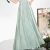 Green eight -broken skirt