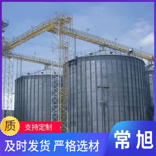 源头厂家定制装配式钢板仓 有提升机带有通风系统可以长久储存
