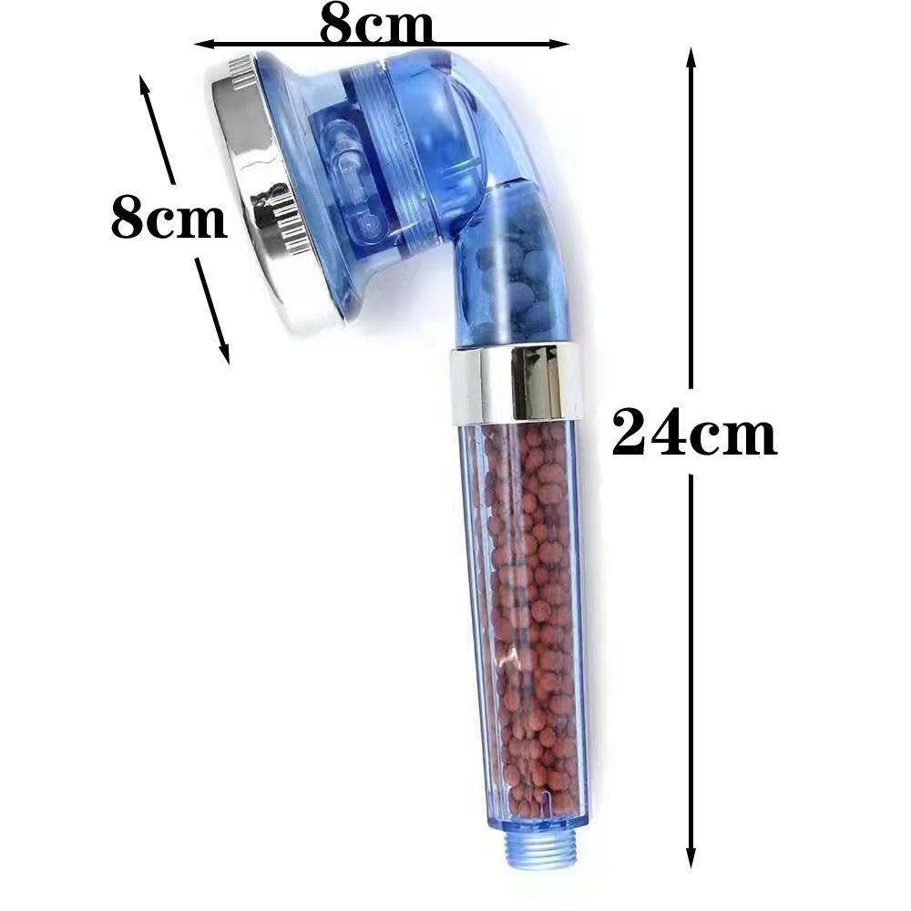 Negative ion pressurized shower head, adjustable filter shower head, household handheld shower head, rain shower head details Picture
