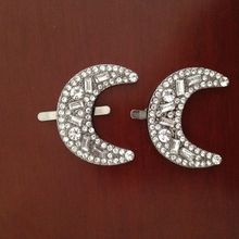 腾达鞋饰 厂家直销箱包扣鞋子装饰鞋花鞋扣月亮型扣 锌合金属配件