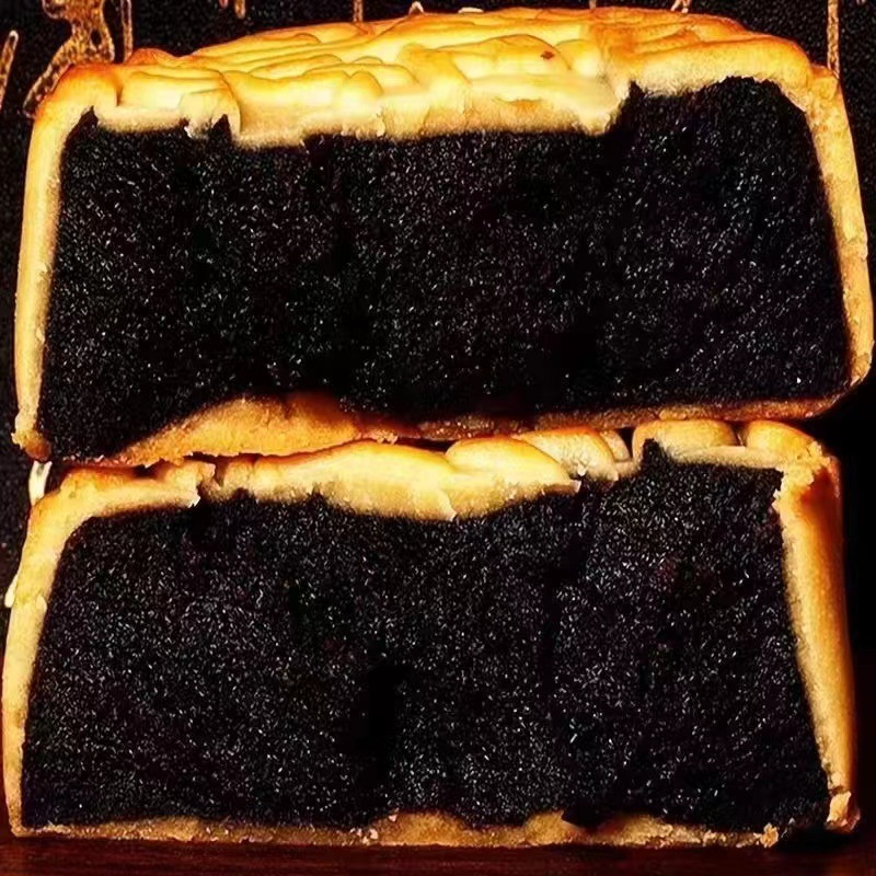 【买10个送10个】正宗手工柴火黑豆沙月饼广式月饼糕点茶点早批发|undefined