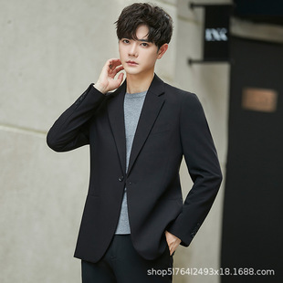 433kg Piece Casual Men's Small Suit Jacket, High-End Korean Style Slim Wedding Suit, Handsome