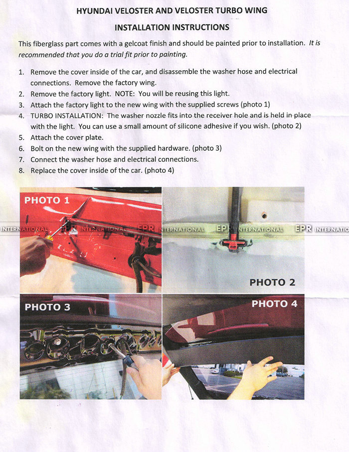 Suitable for Hyundai Veloster carbon fiber modification parts, D-type personalized spoiler, devil-style large rear wing