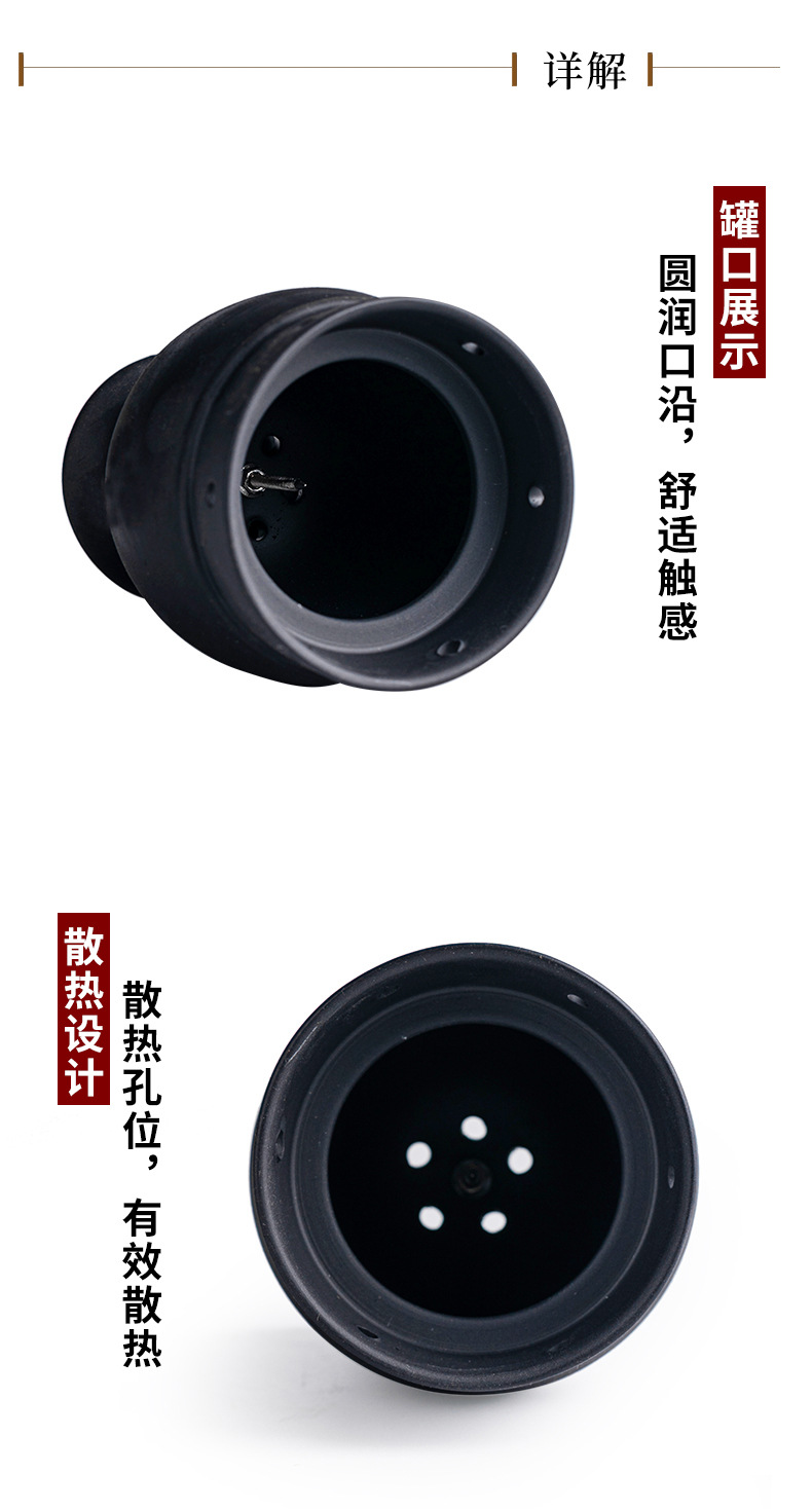 Bian Stone Fire Dragon Cupping Jar TCM Moxibustion Tool with Fabric Sleeve for Spa and Clinic Use specifications