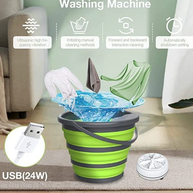 Новая ультразвуковая стиральная машина портативная мини-небольшая общежитие носки Нижнее белье чище турбо Складная Стиральная Машина