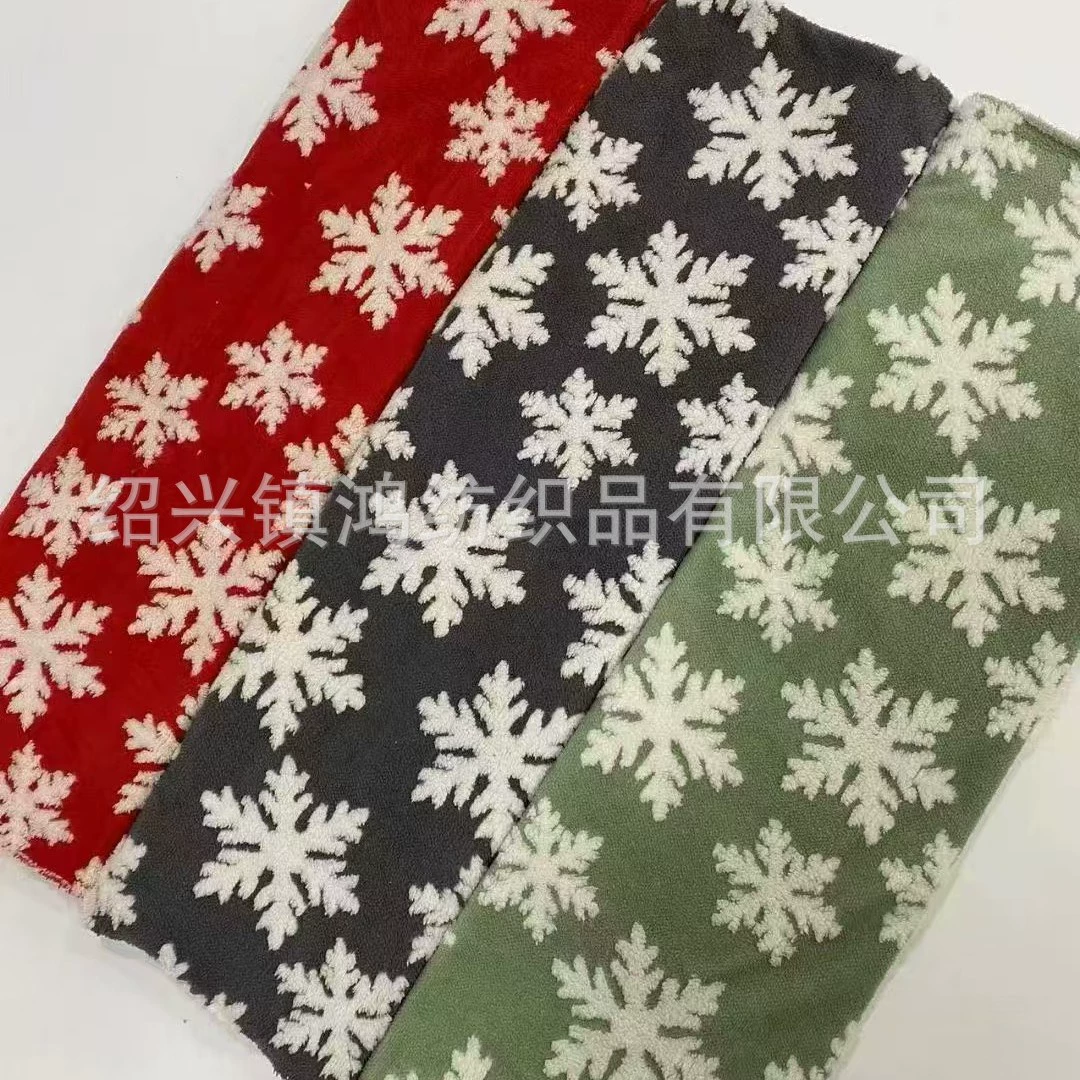 Готовый к использованию мягкий велюровый жаккардовый коврик-подушка с рождественскими снежинками, домашний текстиль, товары для домашних животных от производителя